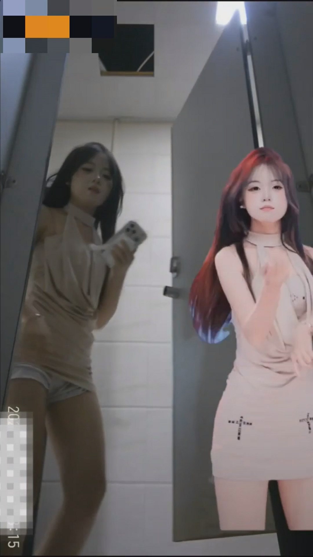 抖音女主播 【年年大王 】❤️上厕拍被偷拍逼逼菊花双视角共同沦陷逼毛刮得还挺干净