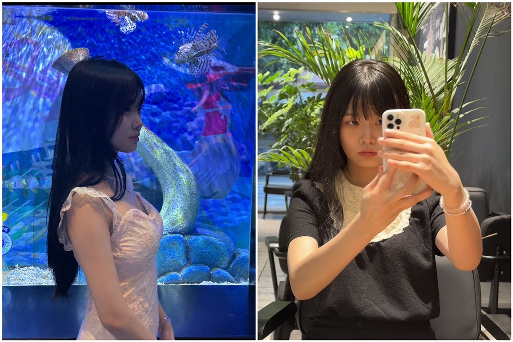 ⭐⭐【原档泄密】温州长发美女清纯侧颜自拍 卫生间镜子前双手撑镜面蜜桃臀高高撅起被从后猛干(6v)